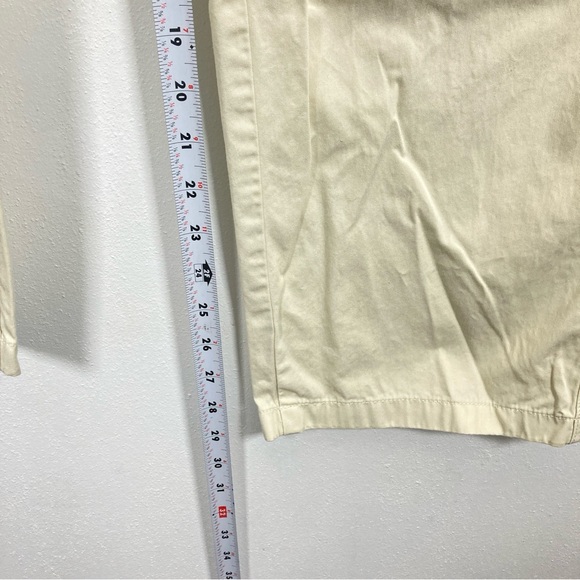 Uniqlo U Cream Beige Flat Front Pockets 100% Cotton Pants Women’s US 10 - Picture 9 of 16